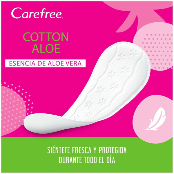 Carefree Carefree Normal Aloe Protector Cotton 56Uds