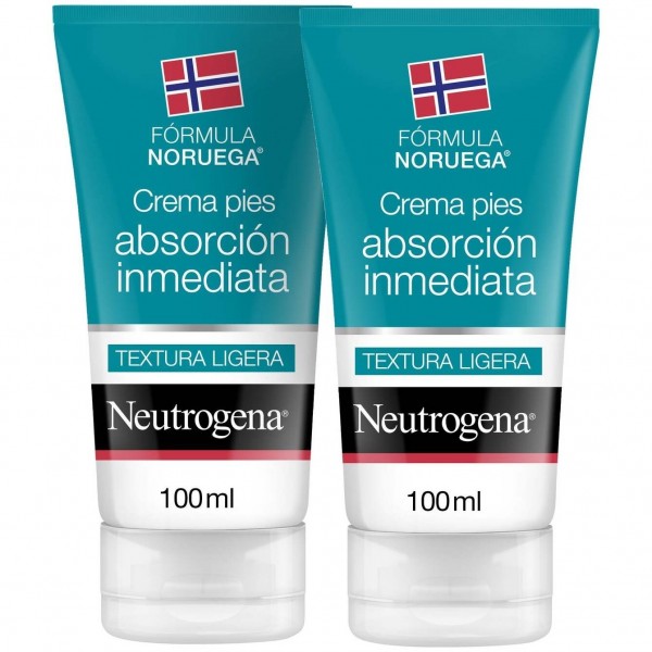 Neutrogena® Crema Pies Absorción Inmediata Textura Ligera 2X100Ml