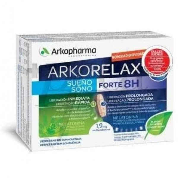 Arkorelax Sueño Forte 8H (30 Comprimidos Bicapa)