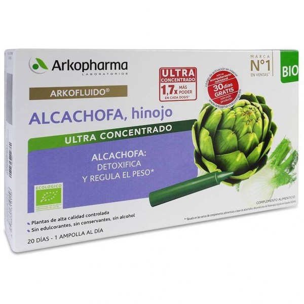 Arkopharma Arkofluido Alcachofa E Hinojo, 20 Ampollas