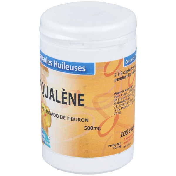 Aceite De Higado De Tiburon 500Mg. 100Cap.