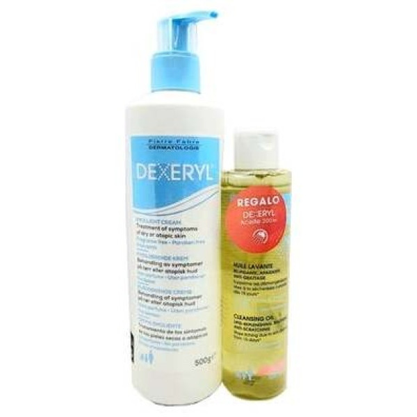 Dexeryl Crema Emoliente 500G + Aceite Limpiador 200Ml