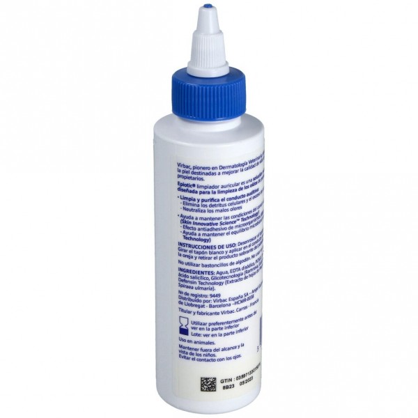 Virbac Epiotic Limpiador Auricular 125Ml