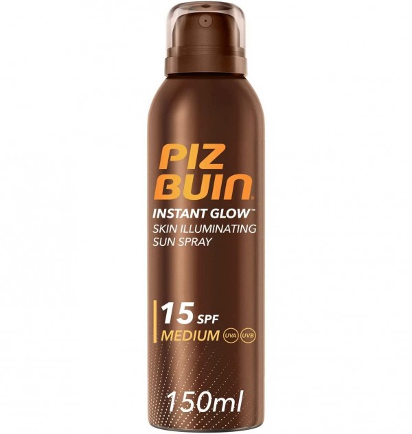Piz Buin Instant Glow Spray Piel Luminosa Spf 15 (1 Envase 150 Ml)