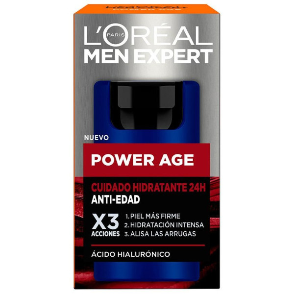 Men Expert Power Age Crema A.Hialurónico Anti-Edad, Tratamientos Faciales L'Oréal París - Perfumes Club