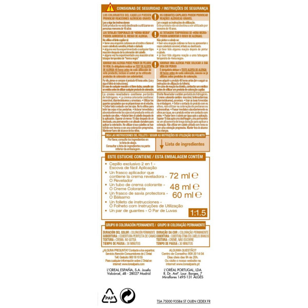 L'Oreal Set Excellence Age Perfect Hair Color 1013 Very Light Radiant Blonde