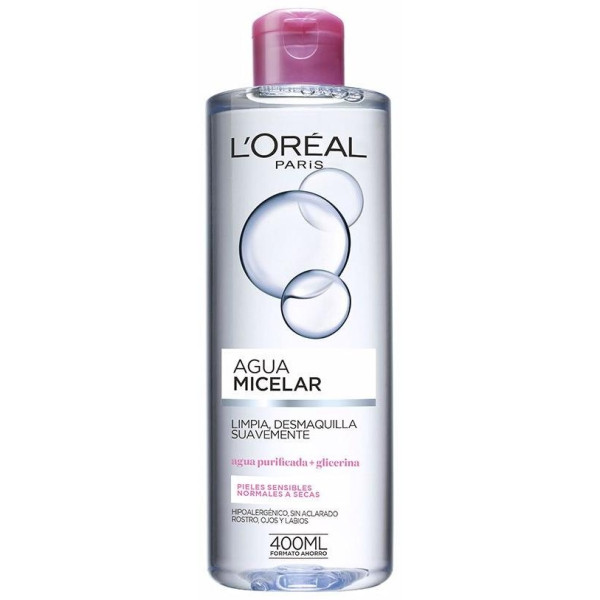 L'Oreal Agua Micelar Suave Pieles Sensibles 400Ml
