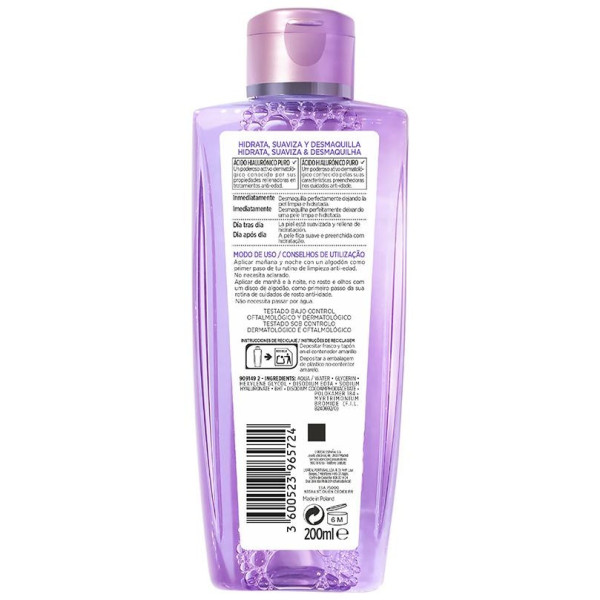 L'Oréal Revitalift Filler Ácido Hialurónico Puro Agua Micelar 200Ml