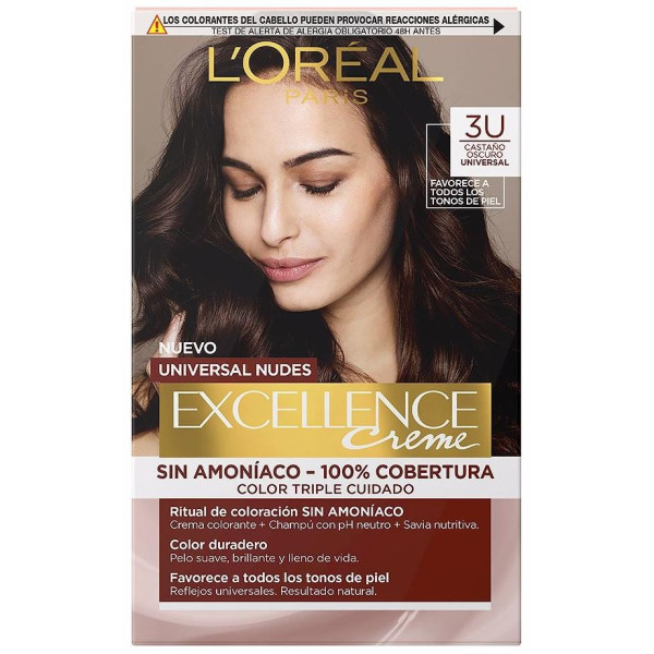 Excellence Creme Universal Nudes Tinte 3U-Dark Brunette 5 U