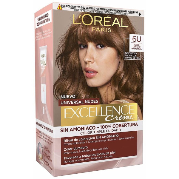 L'Oréal Excellence Creme Universal Nudes 6U Dark Blonde 1Ud