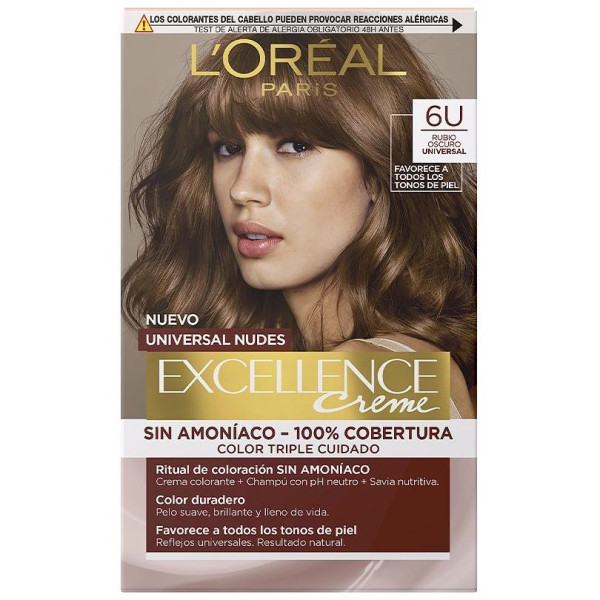 L'Oréal Excellence Creme Universal Nudes 6U Dark Blonde 1Ud