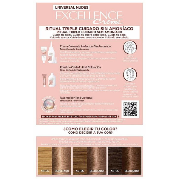 L'Oréal Excellence Creme Universal Nudes 6U Dark Blonde 1Ud