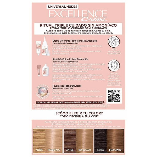 Excellence Creme Universal Nudes Tinte 8U-Light Blonde 5 U