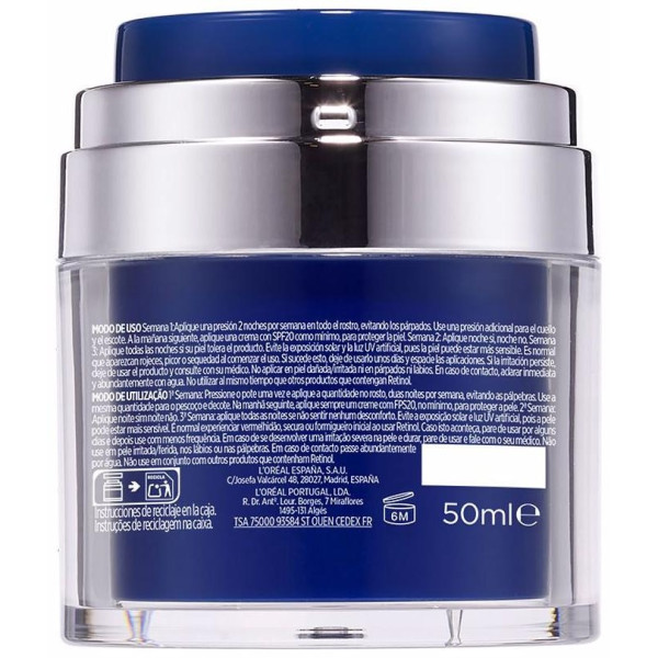 Revitalift Laser Pressed Cream Noche Con Retinol + Niacinamida 50 Ml