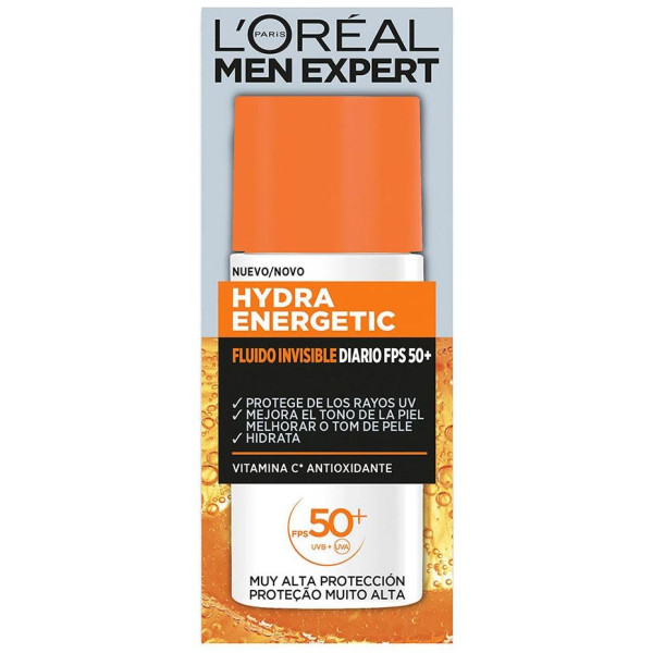 Men Expert Hydra Energetic Fluido Invisible Diario Spf50+ 50 Ml