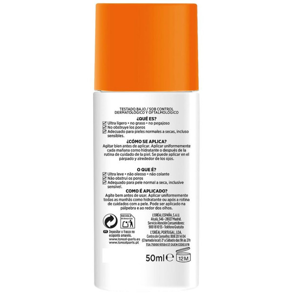 Men Expert Hydra Energetic Fluido Invisible Diario Spf50+ 50 Ml