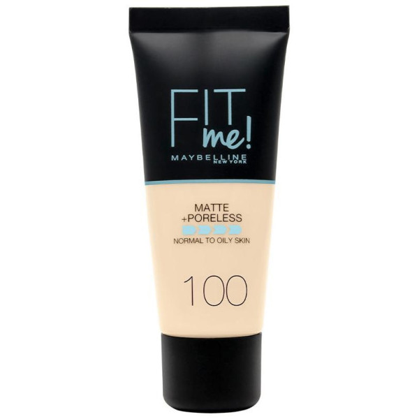 Maybelline Fit Me Matte Y Poreless Base Nro 100 Warm Ivory 1Ud
