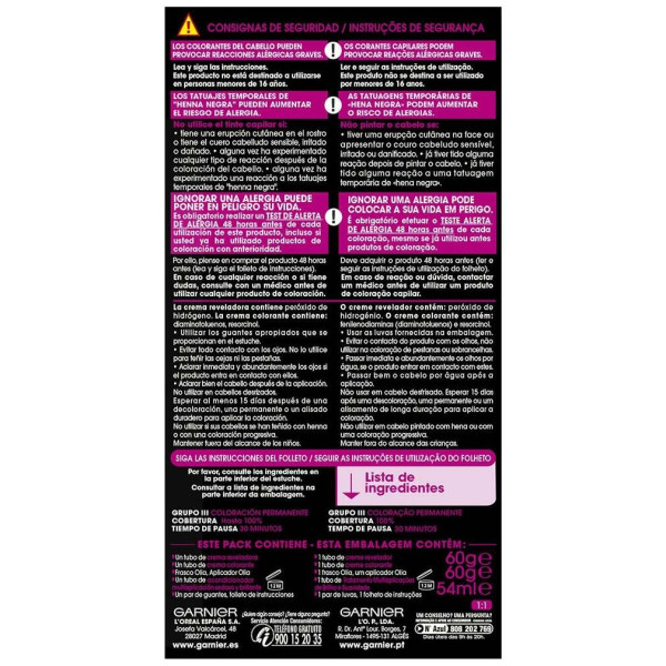 Garnier Olia Coloración Permanente N°9.3 Rubio Muy Claro Dorado