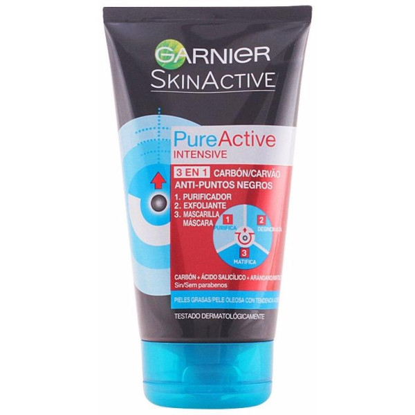 Pure Active 3 En 1 Carbón Intensive Gel Puntos Negros 150 Ml
