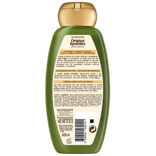 Original Remedies Champú Oliva Mítica 600 Ml