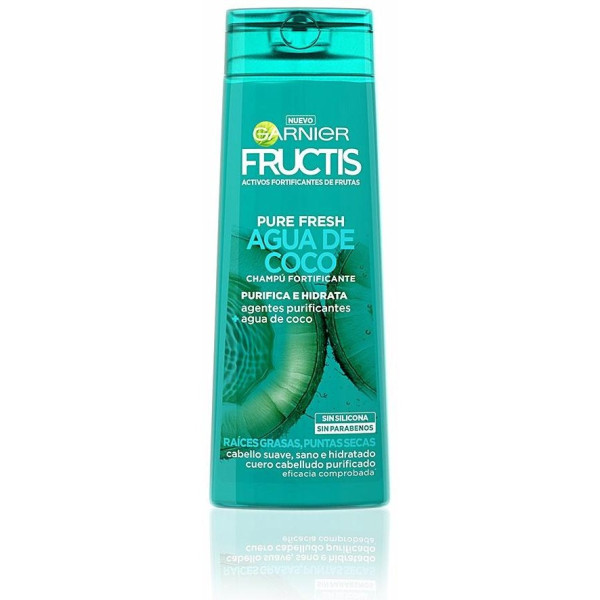 Garnier Fructis Pure Fresh Agua Coco Champú Fortificante 360Ml