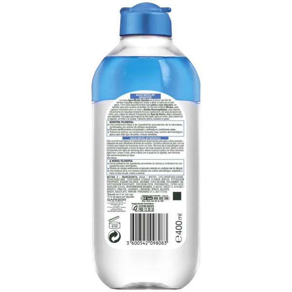 Garnier Skin Active Agua Micelar Sensitive 400Ml