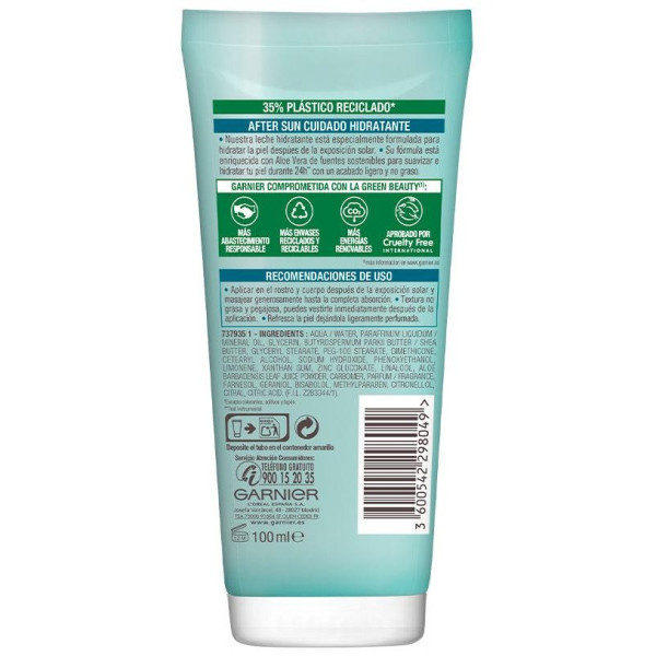 Garnier Hidratante 24H After Sun Leche Calmante 100Ml