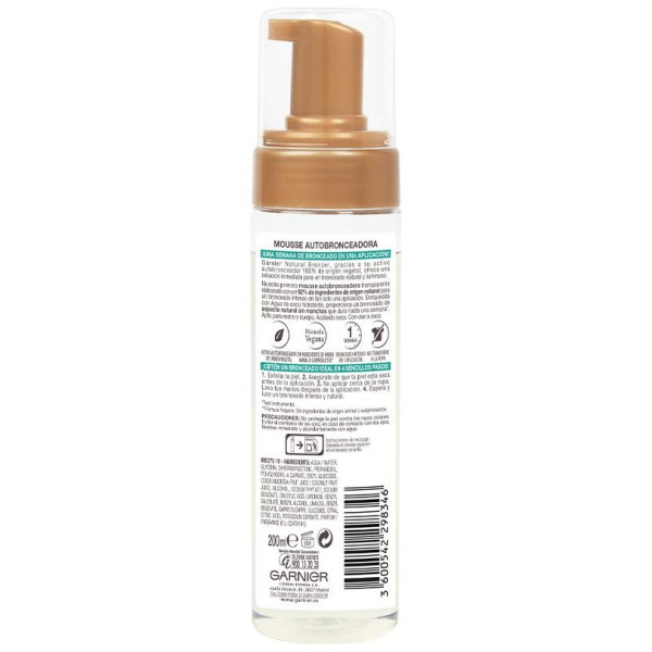 Natural Bronzer Mousse Autobronceadora 200 Ml