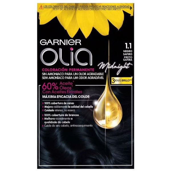 Garnier Kit Olia Coloración Permanente 110 Black Sapphire