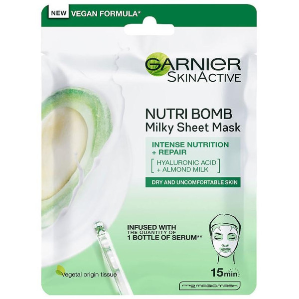 Garnier Skin Active Nutri Bomb Mask Facial Nutritiva Reparadora 1Ud