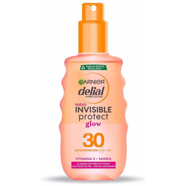 Garnier Delial Spray Solar Invisible Efecto Glow Spf30 150Ml