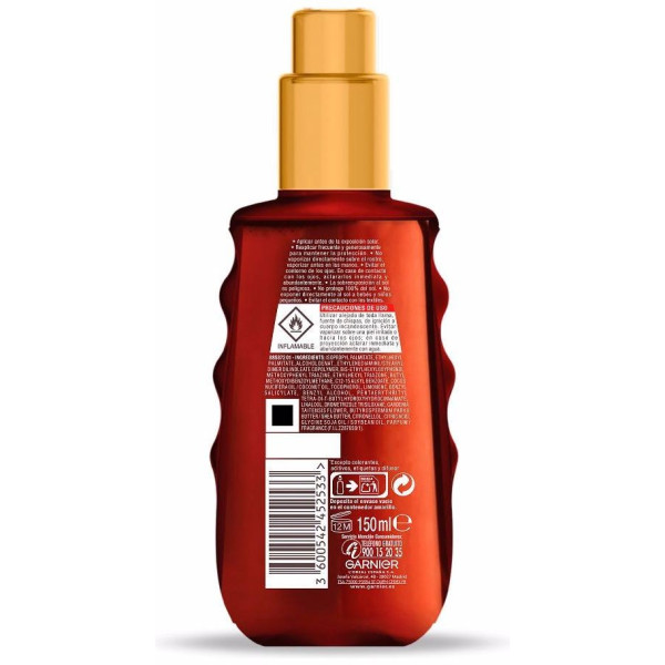 Garnier Delial Ideal Bronze Aceite Bronceador Spf30 150Ml