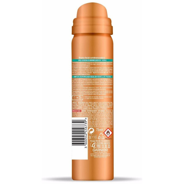 Garnier Natural Bronzer Quick Drying Self Tan Body Mist Dark 75Ml