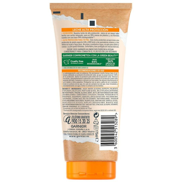 Garnier Ecoocean Leche Protectora Spf30 175Ml