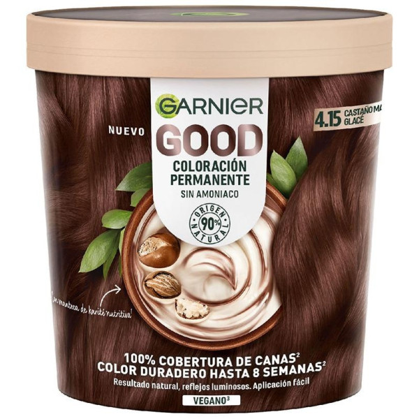 Garnier Good Coloración Permanente Nro 4.15 Castaño Glacé 217Ml