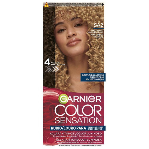 Color Sensation Tinte Rubio Luminoso Sin Decoloración Para Cabello Oscuro Louro Caramelo 5 U
