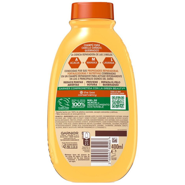 Original Remedies Champú Tesoros De Miel 400 Ml