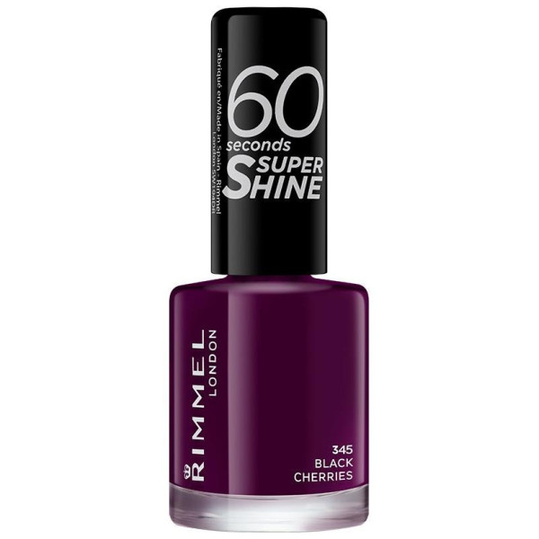 60 Seconds Super Shine Esmalte De Uñas 345-Black Cherries 8 Ml