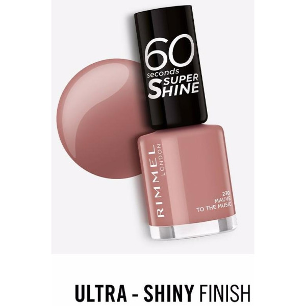 Rimmel 60 Seconds Super Shine 230 Mauve To The Music 8Ml