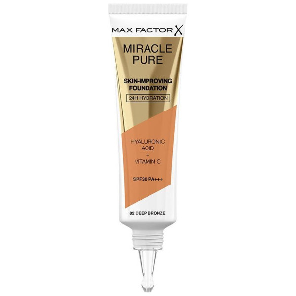 Miracle Pure Skin-Improving Foundation 24H Hydration Spf30 82-Deep Bronze 30 Ml