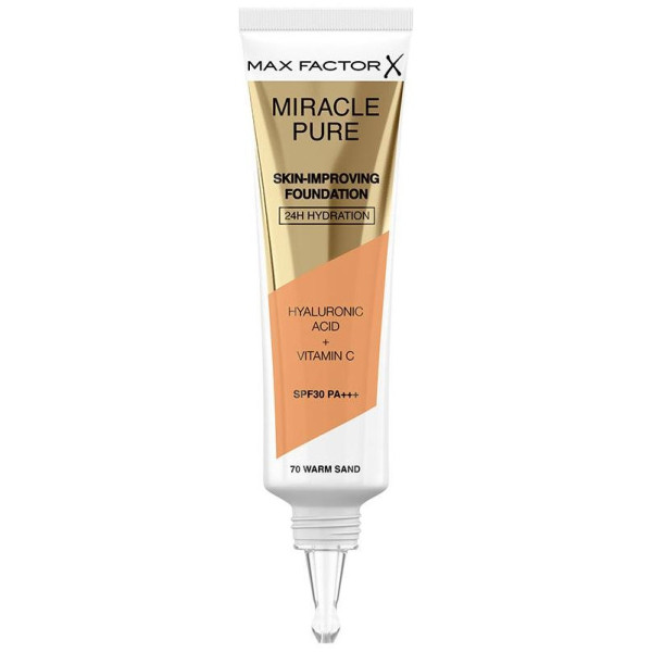Max Factor Miracle Pure Foundation Spf30 70 Warm Sand 30Ml
