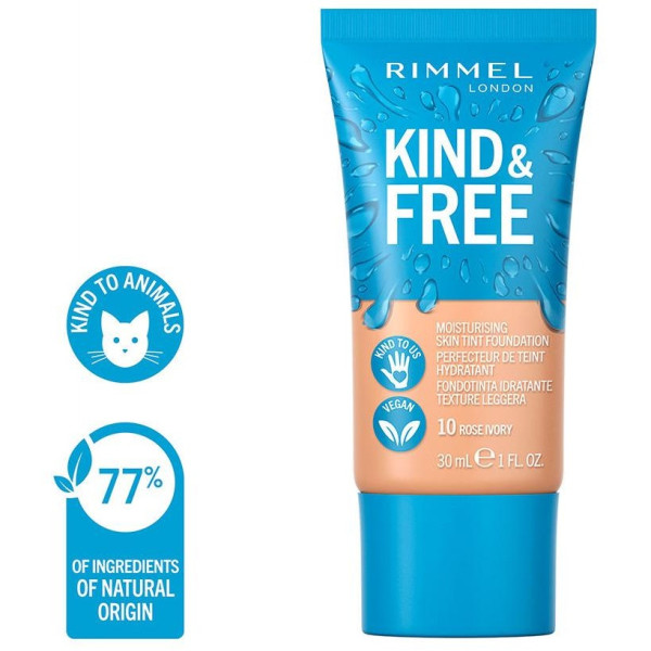 Rimmel Kind Y Free Skin Tint Foundation 10 Rose Ivory 30Ml