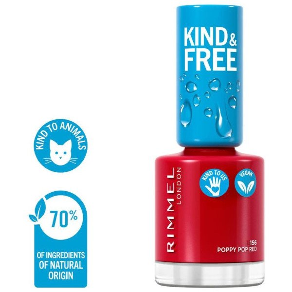 Kind Y Free Nail Polish 156-Poppy Pop Red