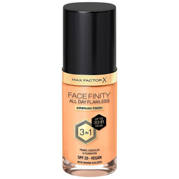 Facefinity All Day Flawless 3 In 1 Foundation W76-Warm Golden 30 Ml