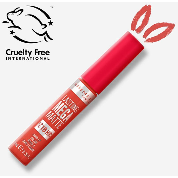 Rimmel Lasting Mega Matte Liquid Lip Colour 920 Scarlet Flames 7.4Ml