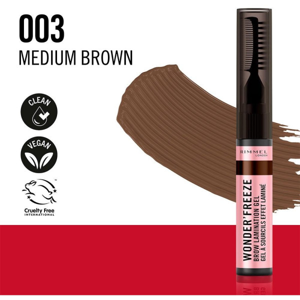 Wonder' Freeze Gel De Cejas 003-Medium Brown 6 Gr