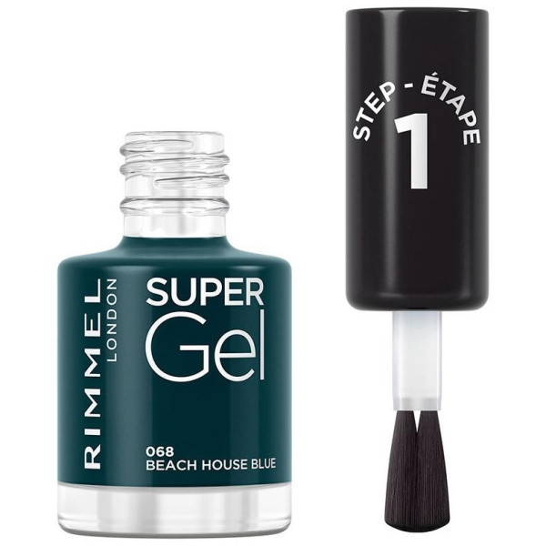Rimmel Super Gel Nail Polish 068 Beach House Blue 12Ml