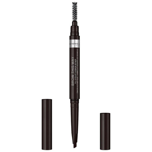 Rimmel Brow This Way Eyebrow Pencil 04 Soft Black 0.25G