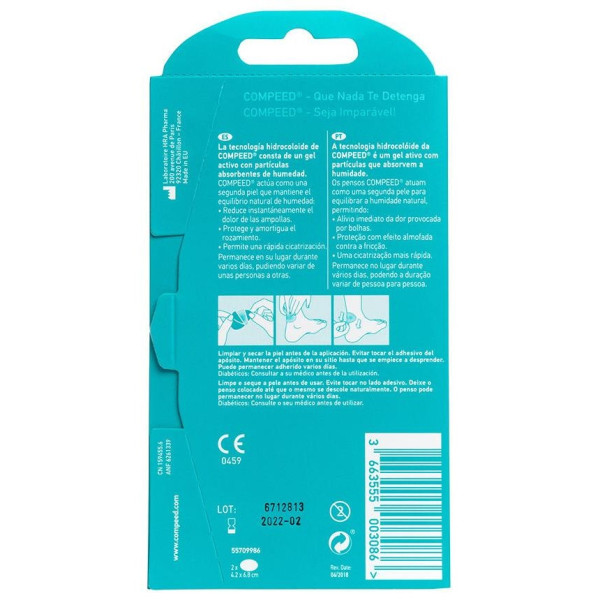 Ampollas Medianas 2 Apósitos