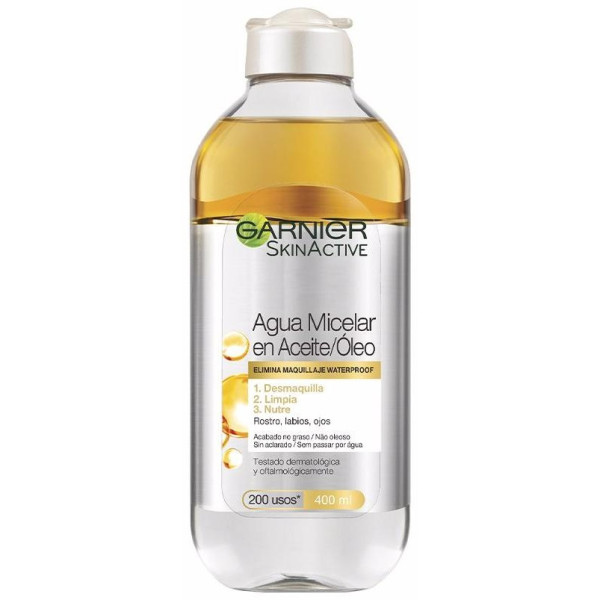 Skinactive Agua Micelar Aceite Waterproof 400 Ml